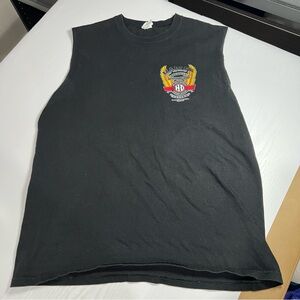 Harley Davidson Mens Large Cozumel Mexico The Great American Black Sleeveless